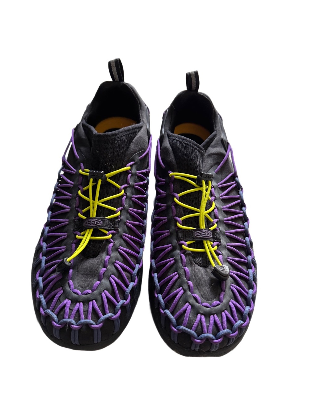 Keen Women’s Black, Purple & Yellow UNEEK Lace Slip-On Shoes